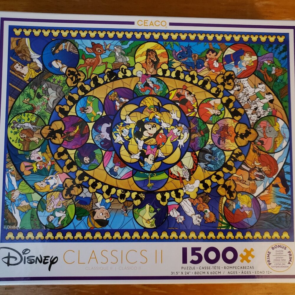 EUC Disney Classics II 1500 piece puzzle